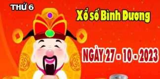 Thống kê XSBD ngày 27/10/2023 - Thống kê xổ số Bình Dương thứ 6